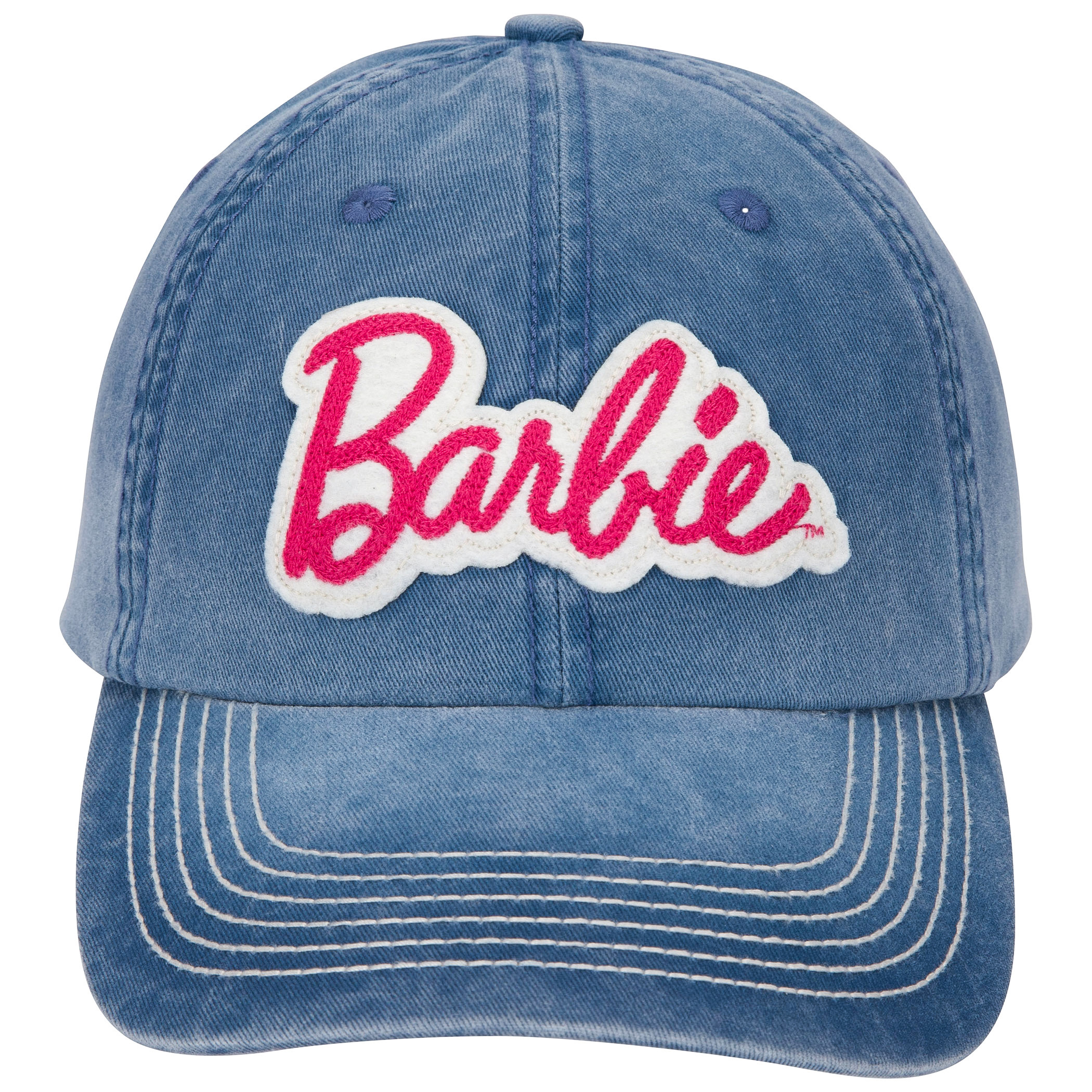 Barbie Logo Snapback Denim Hat